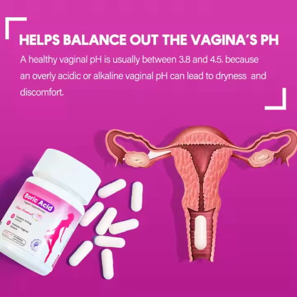 Vaginal Cleaning Pills Boric Acid Powder Capsules - Image 4