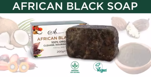 Organic Raw African Black Soap - Image 2