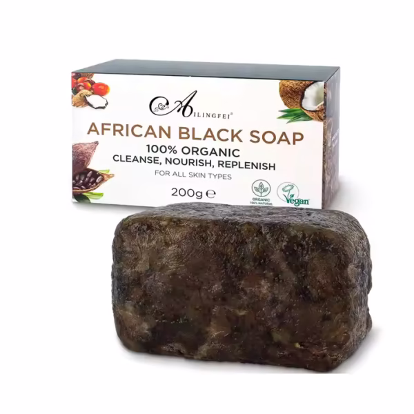 Organic Raw African Black Soap - Image 4